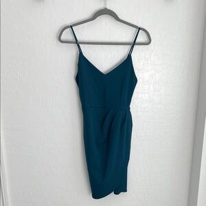 Lulus Teal Sleeveless Dress
